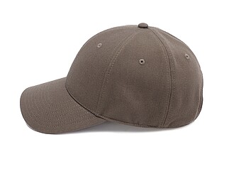 Šestipanelová kšiltovka z luxusního materiálu, hnědá