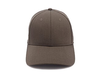 Šestipanelová kšiltovka z luxusního materiálu, hnědá