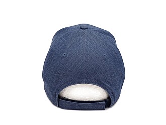 Šestipanelová kšiltovka z luxusního materiálu, modrá