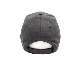 Šestipanelová kšiltovka z luxusního materiálu, šedá