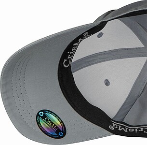 Šestipanelová kšiltovka z recyklované bavlny, šedá