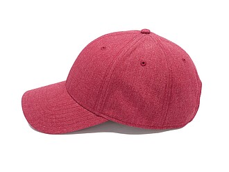 Šestipanelová kšiltovka z recyklovaných materiálů, červená