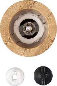 Set mlýnků na koření z bambusu, hnědá