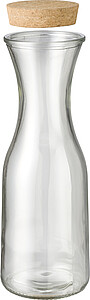 SEYMA Karafa z recyklovaného skla s korkovou zátkou, objem 1 litr