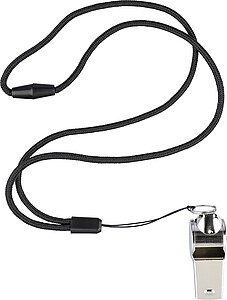 SILBARA Kovová píšťalka, stříbrná - reklamní předměty