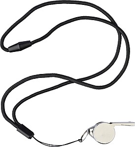 SILBARA Kovová píšťalka, stříbrná