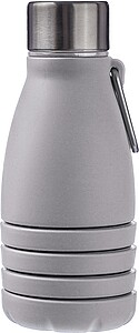 Silikonová skládací láhev 550 ml, šedá