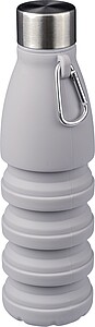 Silikonová skládací láhev 550 ml, šedá