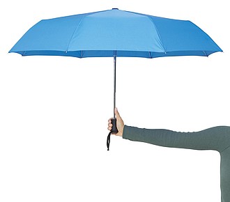 Skládací deštník, automatický OC, pr. 97cm, světle modrý