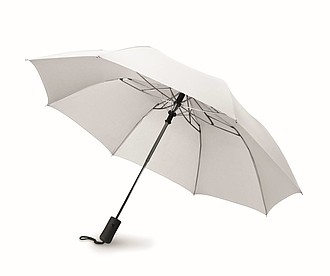 Skládací deštník, hliníková konstrukce, bílý