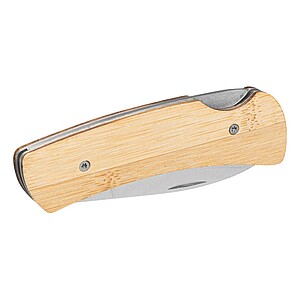 Skládací kapesní nůž s bambusovou rukojetí - reklamní předměty