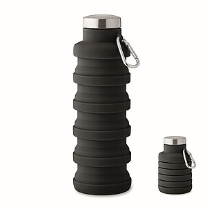 Skládací láhev 500ml, černá - reklamní předměty