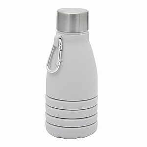 Skládací láhev na pití 550 ml, šedá - reklamní předměty