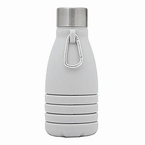 Skládací láhev na pití 550 ml, šedá