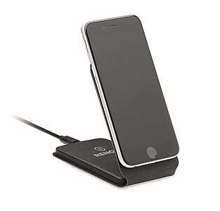 Skládací magnetická nabíječka, černá - reklamní předměty