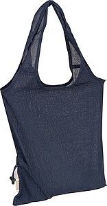 Skládací nákupní taška, tmavě modrá