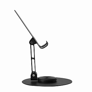 Skládací ocelový držák telefonu, černá