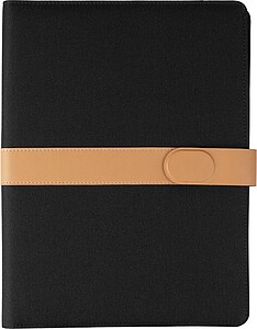 Skládací portfolio A4, černá - reklamní desky
