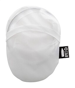 Skládací RPET polyesterové frisbee s pouzdrem, bílá