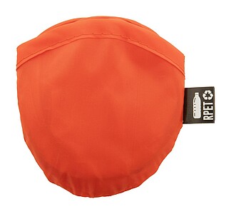 Skládací RPET polyesterové frisbee s pouzdrem, červená