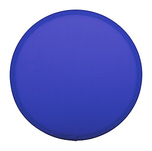 Skládací RPET polyesterové frisbee s pouzdrem, modrá