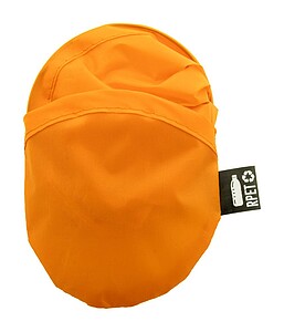 Skládací RPET polyesterové frisbee s pouzdrem, oranžová