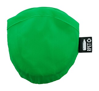 Skládací RPET polyesterové frisbee s pouzdrem, zelená