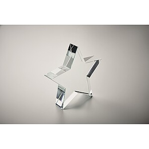 Skleněná cena ve tvaru hvězdy, transparentní