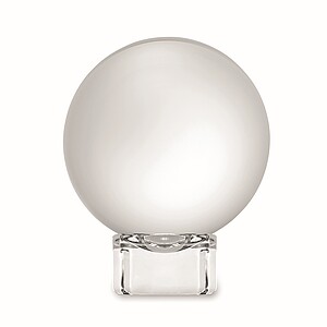 Skleněná cena ve tvaru koule, transparentní