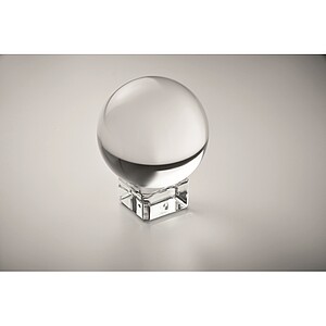 Skleněná cena ve tvaru koule, transparentní