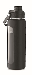 Skleněná láhev na pití 750ml, se silikonovým obalem
