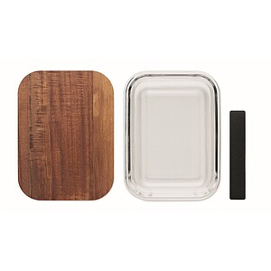 Skleněný box na jídlo 800ml, transparentní