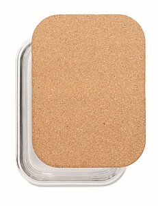 Skleněný lunchbox s korkovým víčkem, 830ml