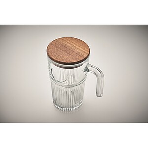 Sklenice jako hrnek 450 ml, transparentní