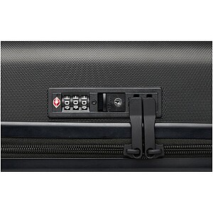 Skořepinový palubní kufr na kolečkách, černý