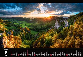 Slovakia Panorama 2026, nástěnný kalendář, prodloužená záda