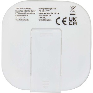 Sluchátka přes hlavu s kabelem typu C s úložným boxem z recyklovaného plastu, černá