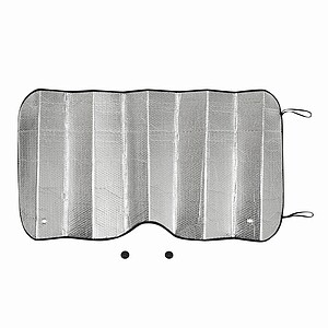 Sluneční clona do auta, stříbrná - reklamní předměty