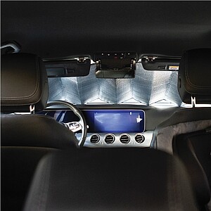 Sluneční clona do auta, stříbrná