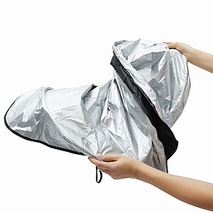 Sluneční clona na čelní sklo automobilu, stříbrná