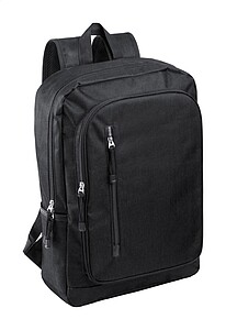 SONEROL Batoh z recyklovaného polyesteru, černá