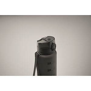 Sportovní RPET láhev 1L, černá