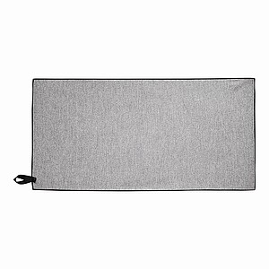 Sportovní ručník z mikrovlákna, černá/šedá