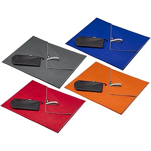 Sportovní ručník z RPET, 100x180cm, modrý