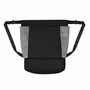 Stahovací batoh s pevným dnem, černý