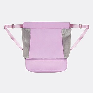 Stahovací batoh s pevným dnem, fialový