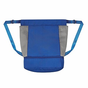 Stahovací batoh s pevným dnem, modrý