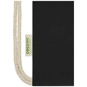 Stahovací batoh z organické bavlny, černý