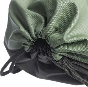 Stahovací batoh z polyesteru, zelená