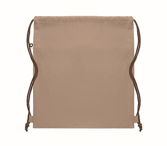 Stahovací batoh z recyklované bavlny, béžová